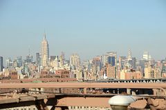 18 The Manhattan Skyline Including The Empire State Building And The Chrysler Building From The Walk Across New York Brooklyn Bridge